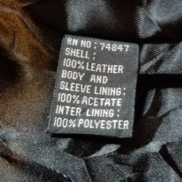 Vintage AM2 Andrew Marc chunky black leather jacket size small Excellent thick - Picture 13 of 16